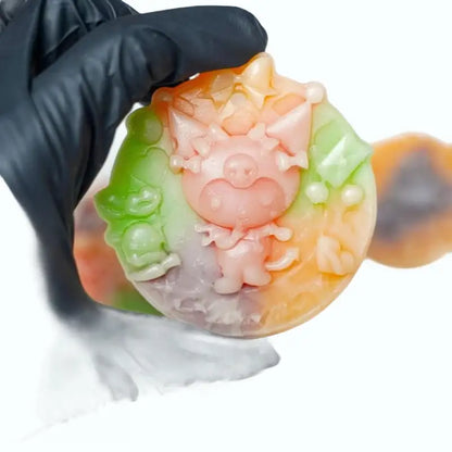 Bonbons en cire - badge Koromi