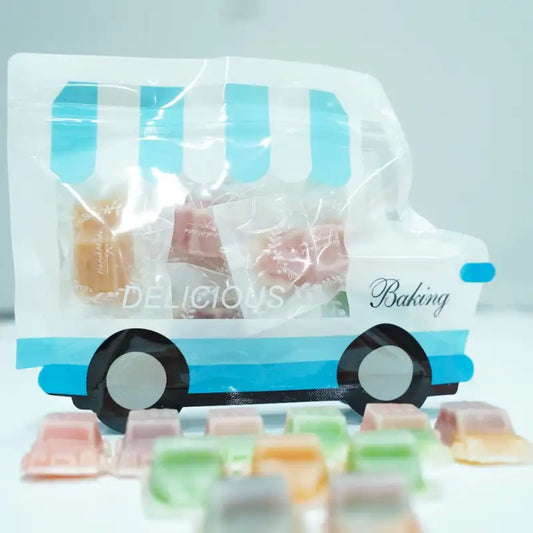 Sachet de 10 bonbons à la cire en forme de voiture